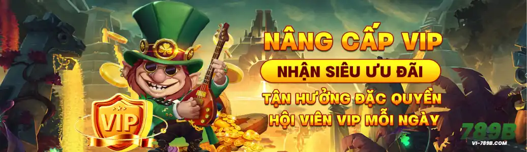 Banner 789B Trang chủ giới thiệu các chuyên mục nổi bật và chương trình dành cho thành viên.